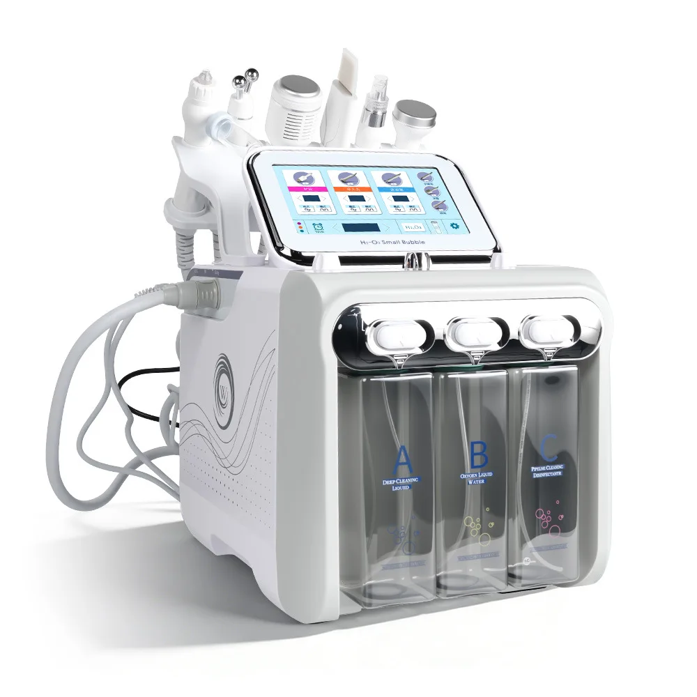 Hydrogen Oxygen Large Bubble Small Bubble Instrument for Beauty Salons, Facial Cleansing Pore Oxygen Injection Instrument, Black - view 3