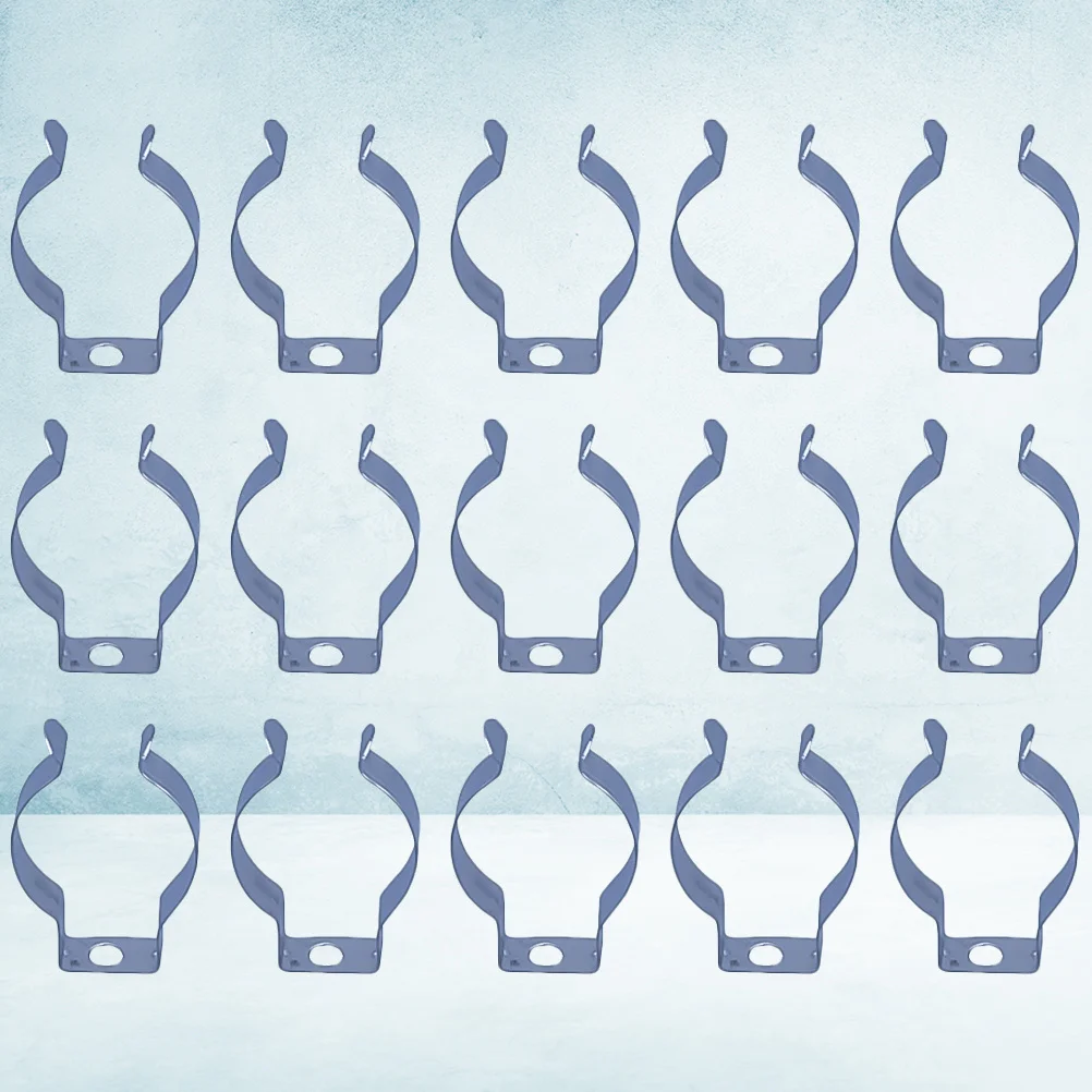 

100Pcs Fluorescent Lamp Holder Bracket U Clips Support for Tubes Manganese Steel Rugged Lightweight Indoor Outdoor Use