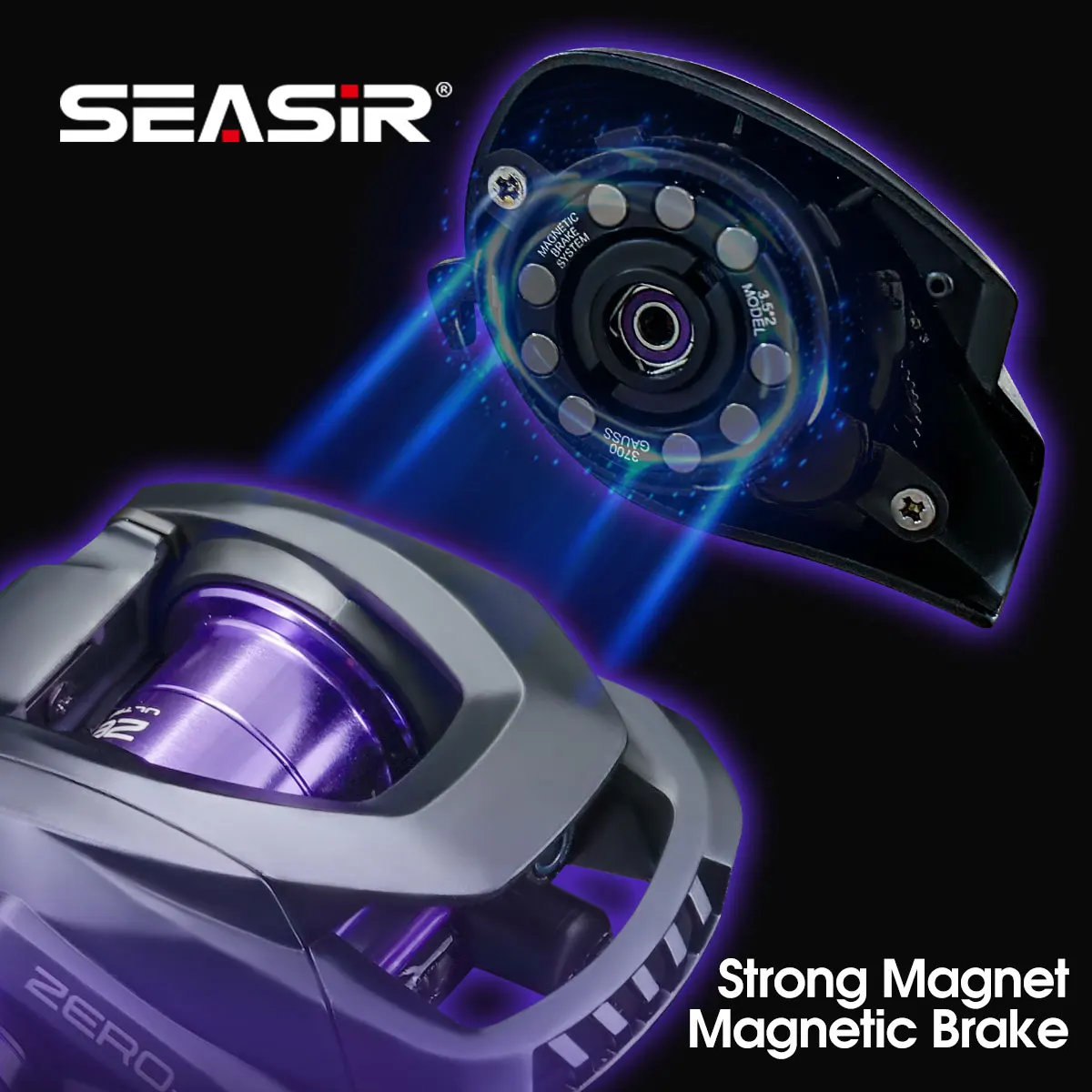 Reel Pancing Seasir ZERO119 BFS Baitcasting Serat Karbon 119g 2
