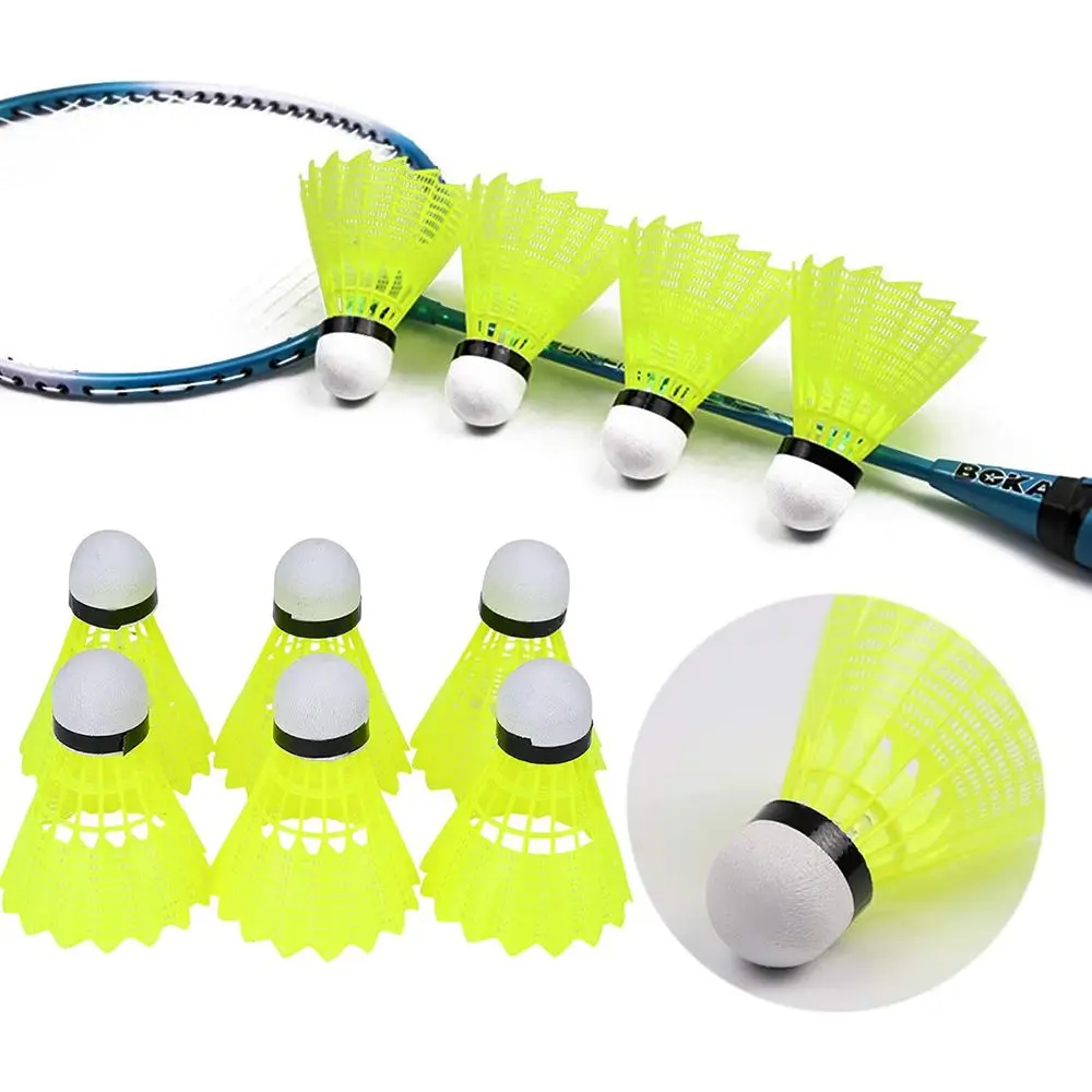

Nylon Badminton Shuttlecocks with Great Stability Durability Indoor Outdoor Sports Training Balls