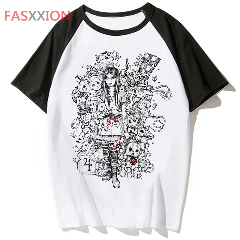 Alice Madness Returns clothes men print harajuku kawaii harajuku couple clothes 2022 clothes kawaii aesthetic