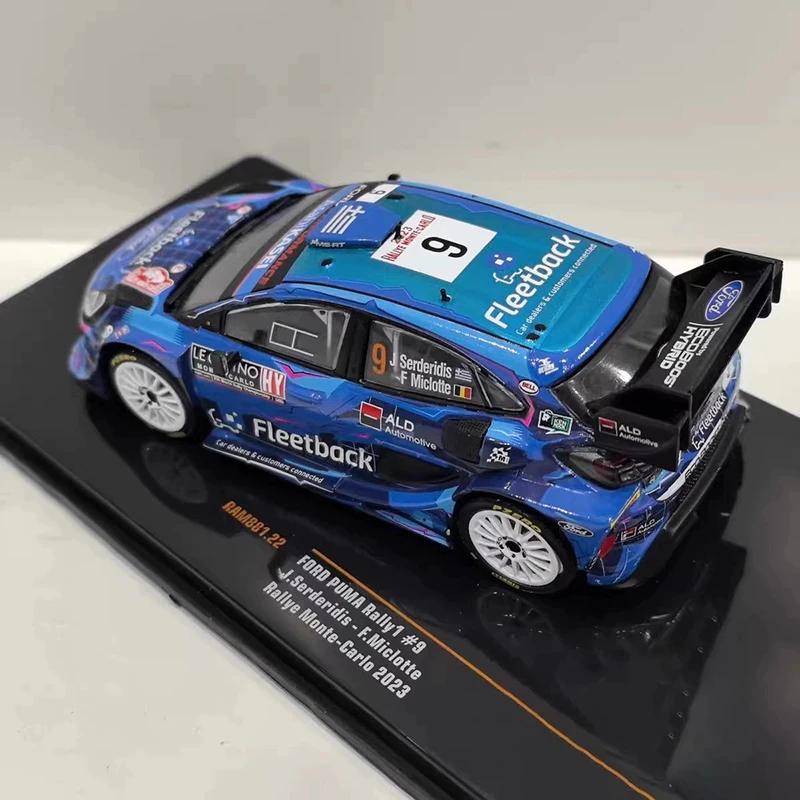 IXO 1/43 مقياس بوما # 9 2023 سبيكة محاكاة نموذج سيارة مجموعة ثابتة زينت هدايا العيد اللعب هدية تذكارية