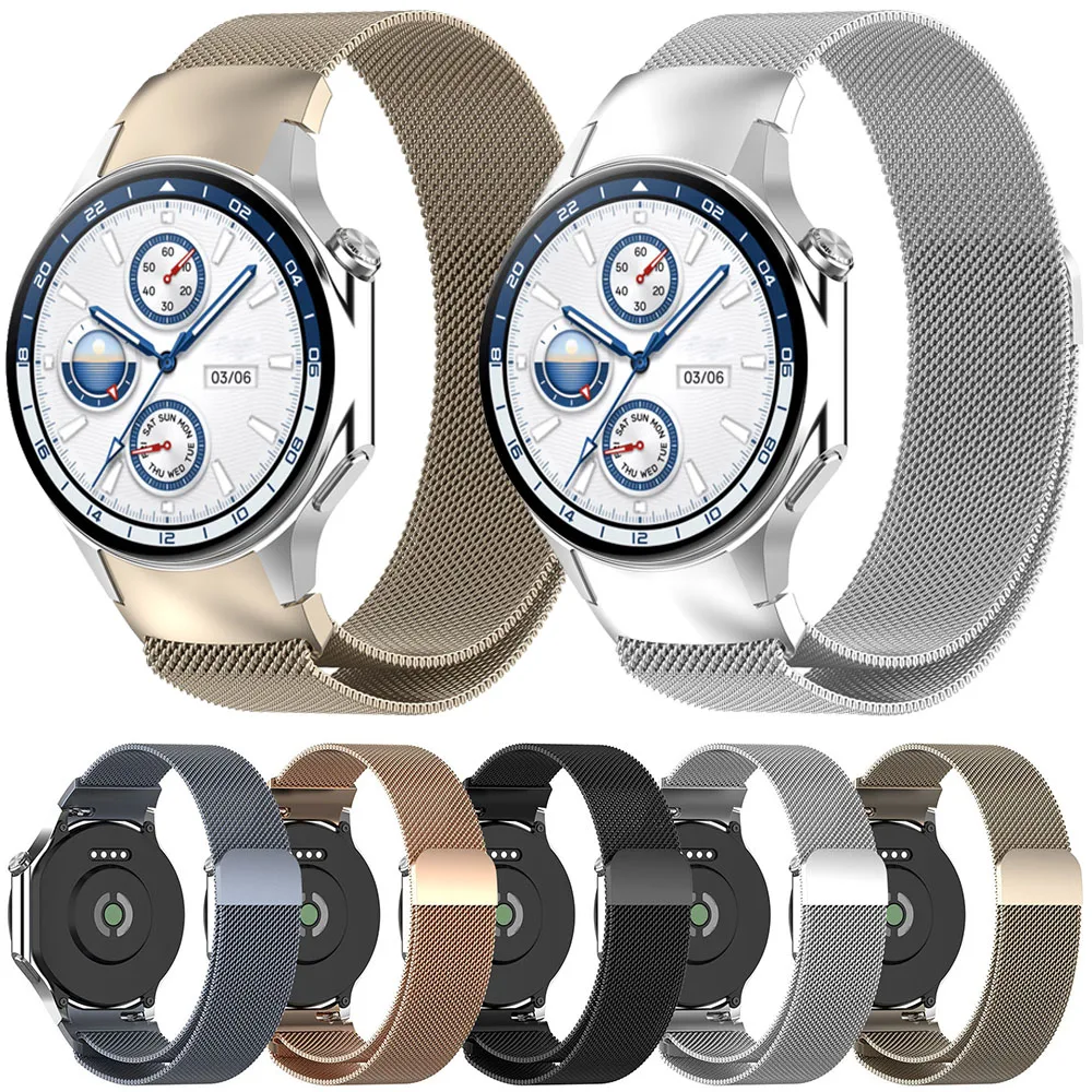 Correa milanesa de Metal para Oneplus Watch 3 2 2R, correa de reloj Original oficial para OPPO Watch X X2, accesorios de pulsera transpirables
