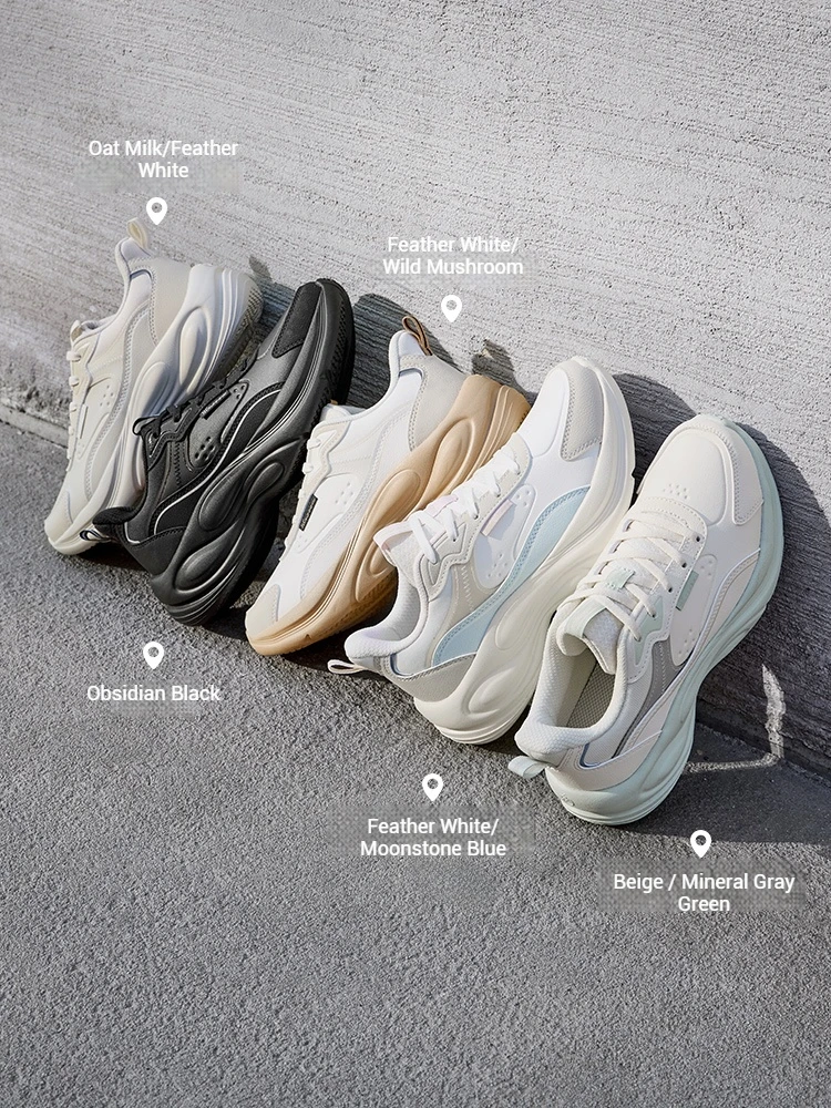 361 Degrees Women Swift Fox 2.0 Running Shoes Leather Waterproof Casual Soft Trendy Cushion Athletic Female Sneakers 682532245