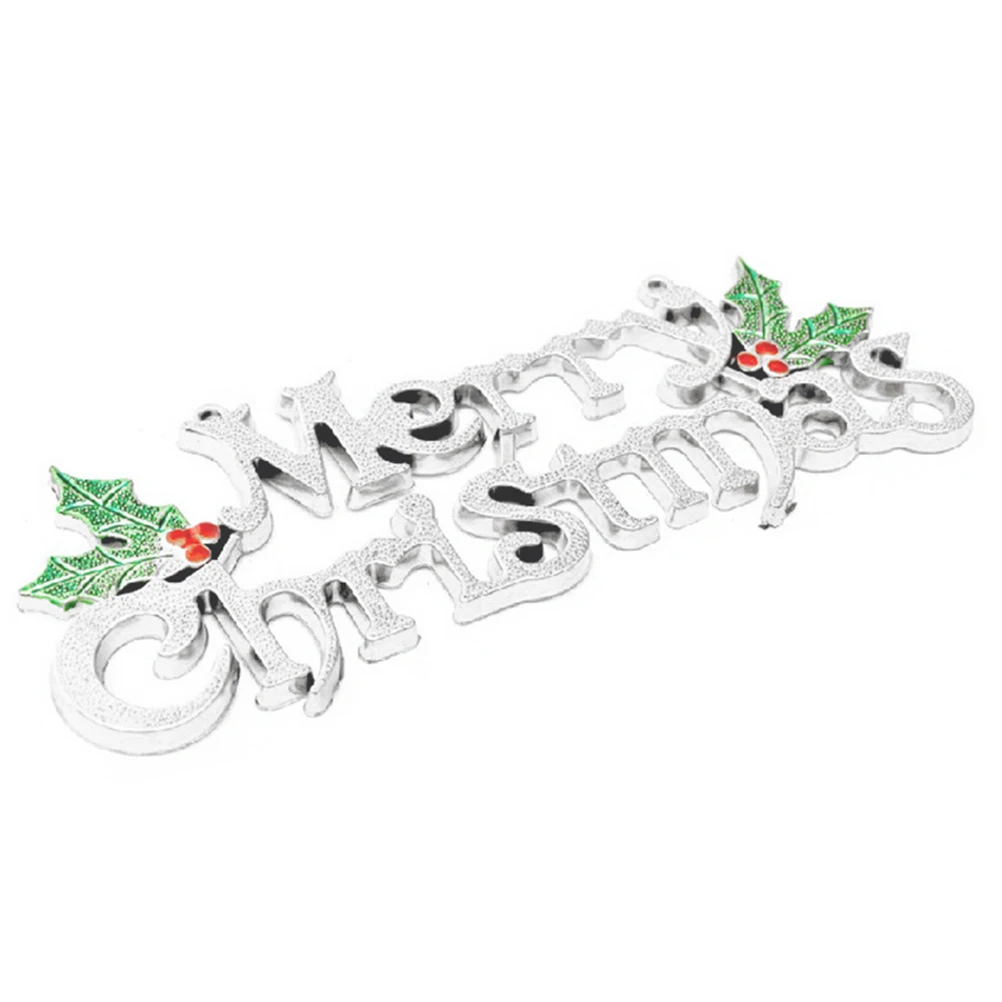 

19 Cm Christmas Tree Letter Plate Merry Wall Decor Front Door Indoor Decorations