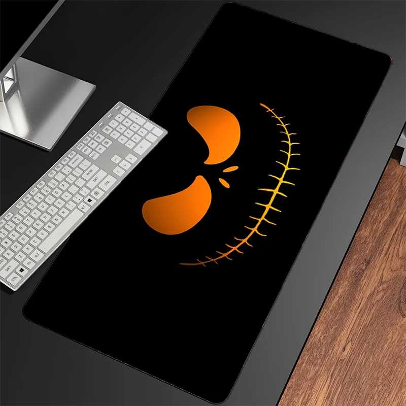 Alfombrilla de ratón Jack Skellington Edge, alfombrilla blanca con estampado HD para Gamer, alfombrilla de escritorio para ordenador, teclado de mesa moderno, alfombra para ordenador portátil, alfombrilla para ratón para juegos XXL