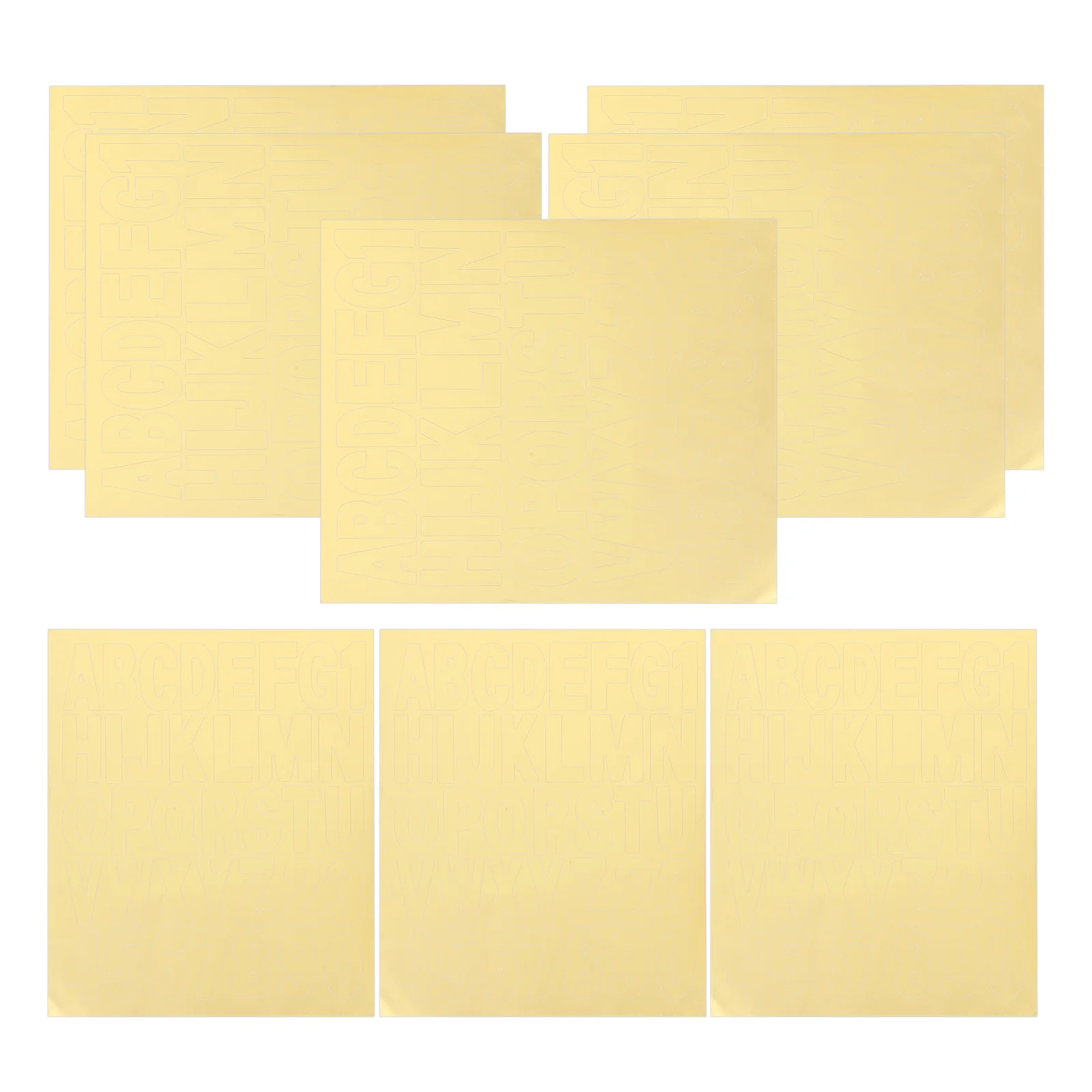 8 Pcs Decorative Stickers Waterproof Letter Decals Mailbox Letters Lettering Address