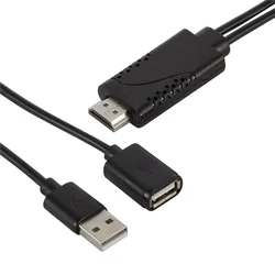 USB Female To HDMI-compatible Male 1080P HDTV TV Digital AV Adapter Cable Wire Converter Cord for IOS Android