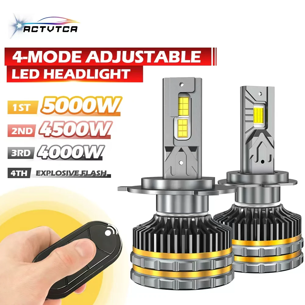 

Adjustable Power LED Car Headlight H1 H7 9005 HB3 9006 HB4 H8 H9 H11 LED Car Bulbs H4 9007 H13 9008 Hi/Lo Beam Headlamp 12V 24V