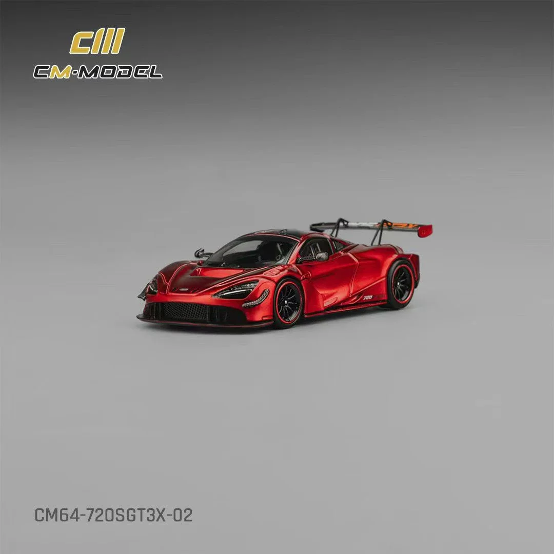 

Предпродажа CM 1:64 720S GT3 металлик красный литой диорама модель автомобиля игрушки CM