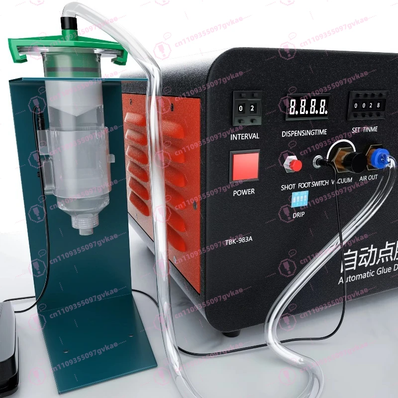 Professional Digital Automatic Dispensing Machine 983A Drop Glue Solder Paste Liquid Controller Fluid Dispensing Tool Machine
