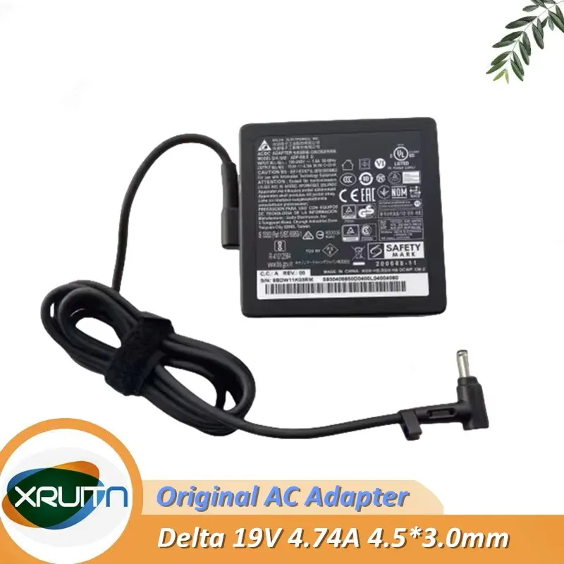 

Original for MSI Modern 15 MS-1552 Modern 14 Laptop Charger AC Adapter 19V 4.74A 90.1W 4.5x3.0mm Delta ADP-90LE D Power Adapter