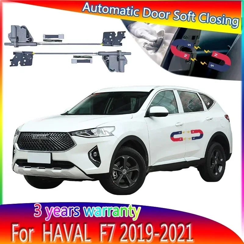 4pcs Car Smart Electric Suction Door Refitted Automatic Locks Soft Close Anti Pinch For Haval F7 2009-2021 Car Accessories