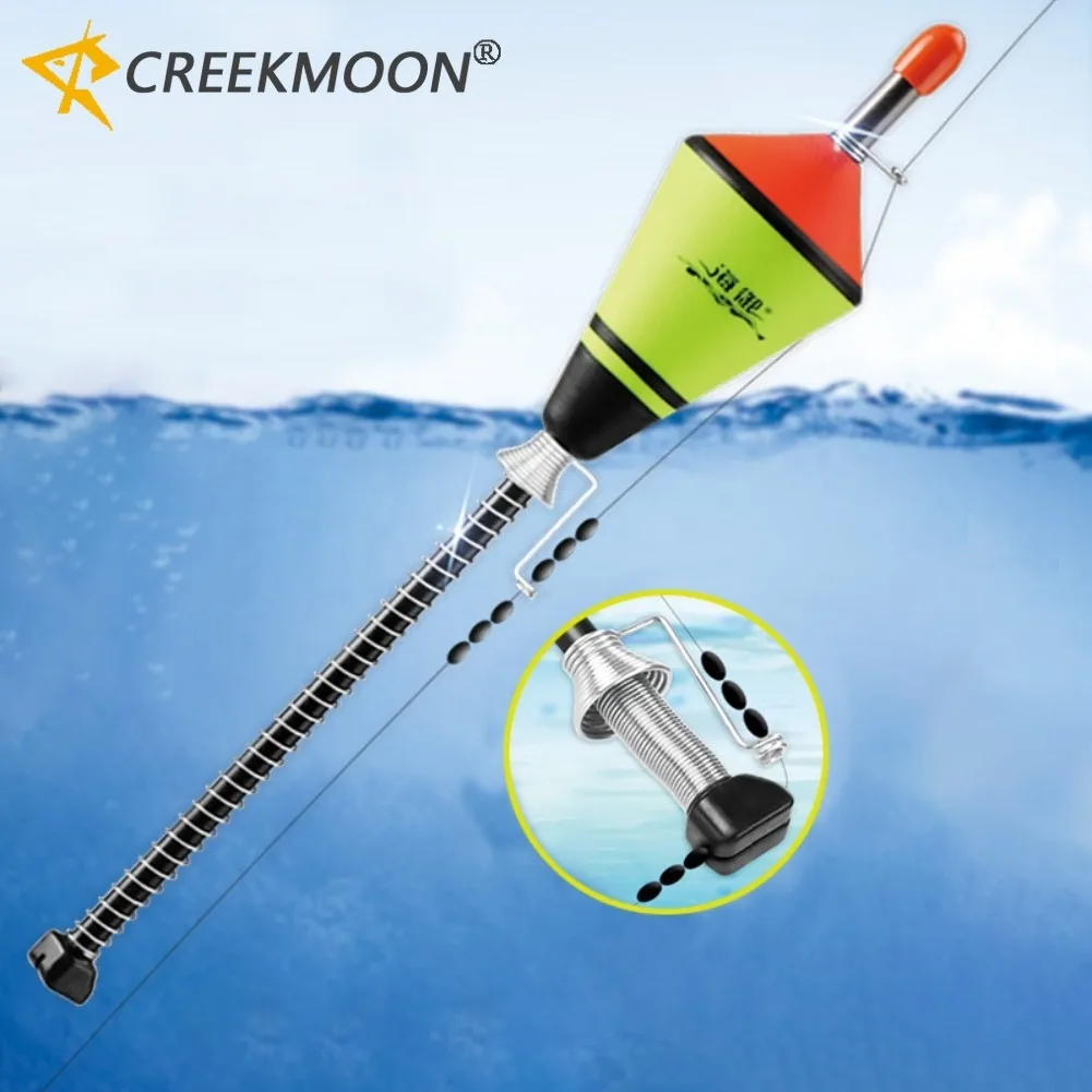 Boia de Pesca Automática Longa Profissional em Forma de Gota para Carpas, Acessórios Flutuantes Luminosos Nano EVA