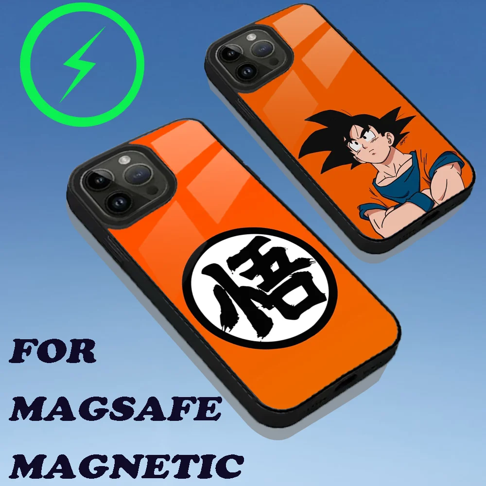 Anime Phone Case For iPhone 15,14,13,12,11,Plus,Pro,Max Mini Magsafe D-Dragon- Balls Magnetic Wireless Charging