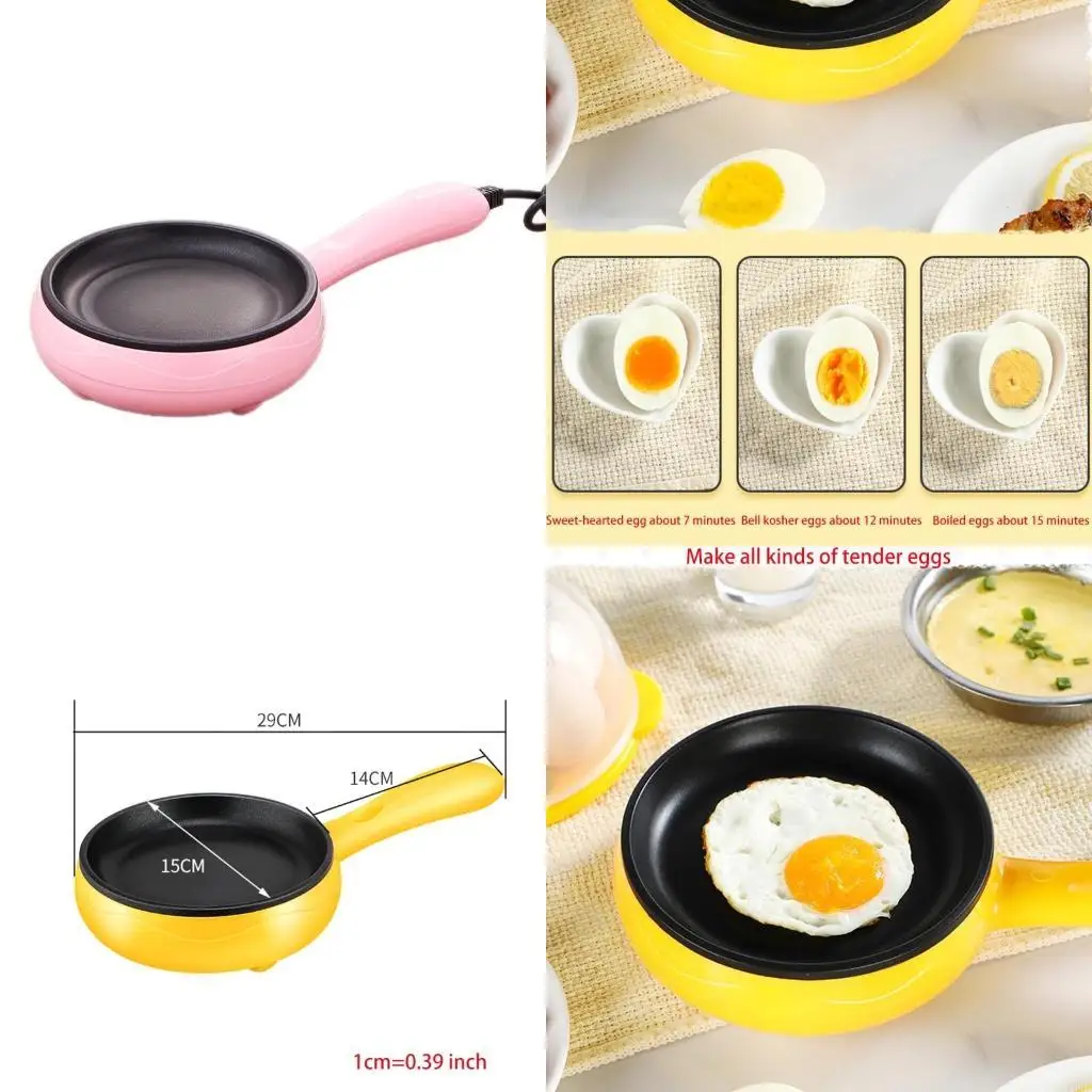 

Non-Stick Frying Pan Round Egg Cooking Pan Mini Egg and Omelet Pan Eggs Boiler Kitchen Cookware Dishwasher Safe
