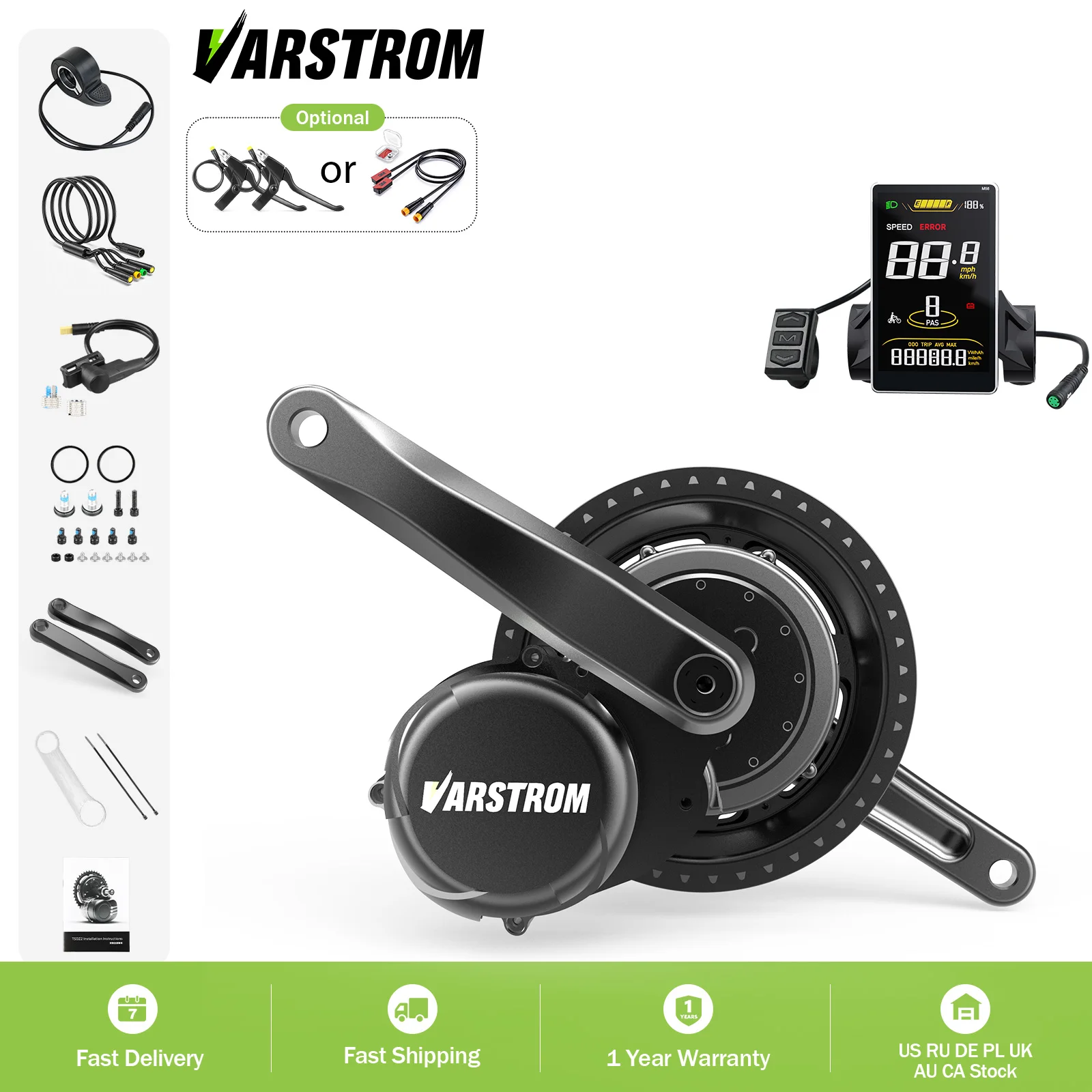 

Tongsheng TSDZ16 1000W TSDZ8 750W TSDZ2B 500W 250W Motor Mid Drive Torque Sensor Bicycle Electric Bike Conversion Kit 68-73mm