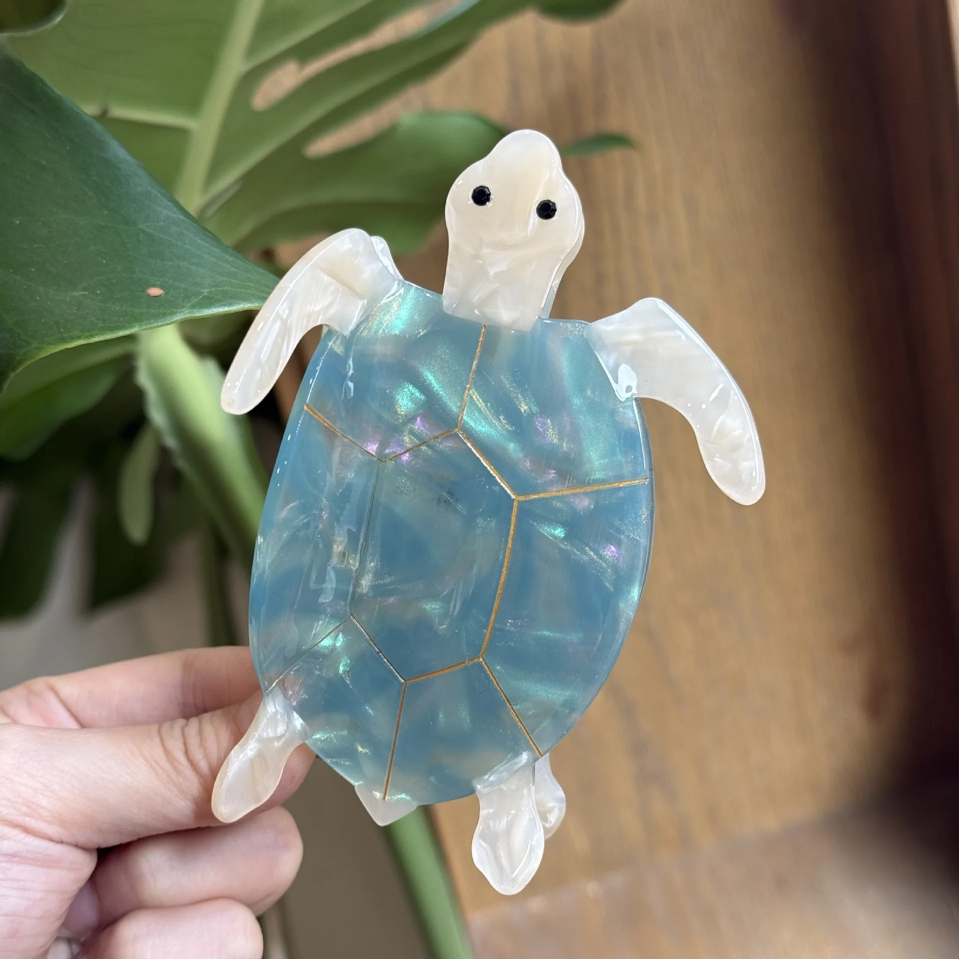 New Cute Cartoon Ocean Mermaid Tortoise Hair Claw Clips Sea Turtle Acetate Shark Hairpin For Women Hair Accessories