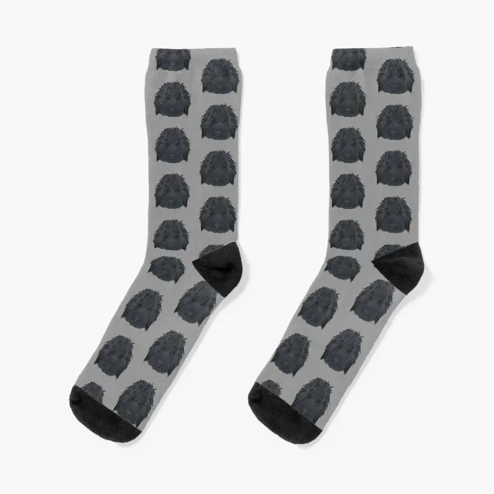 

Black Labradoodle Socks funny gift sheer christmas gift compression Socks Ladies Men's