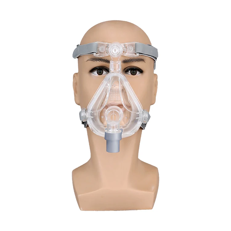 

CE ISO13485 Approved Reusable Silicone Mask BIPAP Mask Full face Masks with Headgear