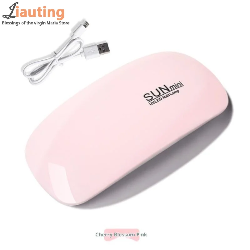 Mini UV LED Nail Lamp 6W For Curing Nail Gel Polish Portable Foldable 45s/60s Timing Manicure Dry Machine Nail Art Drying Tool