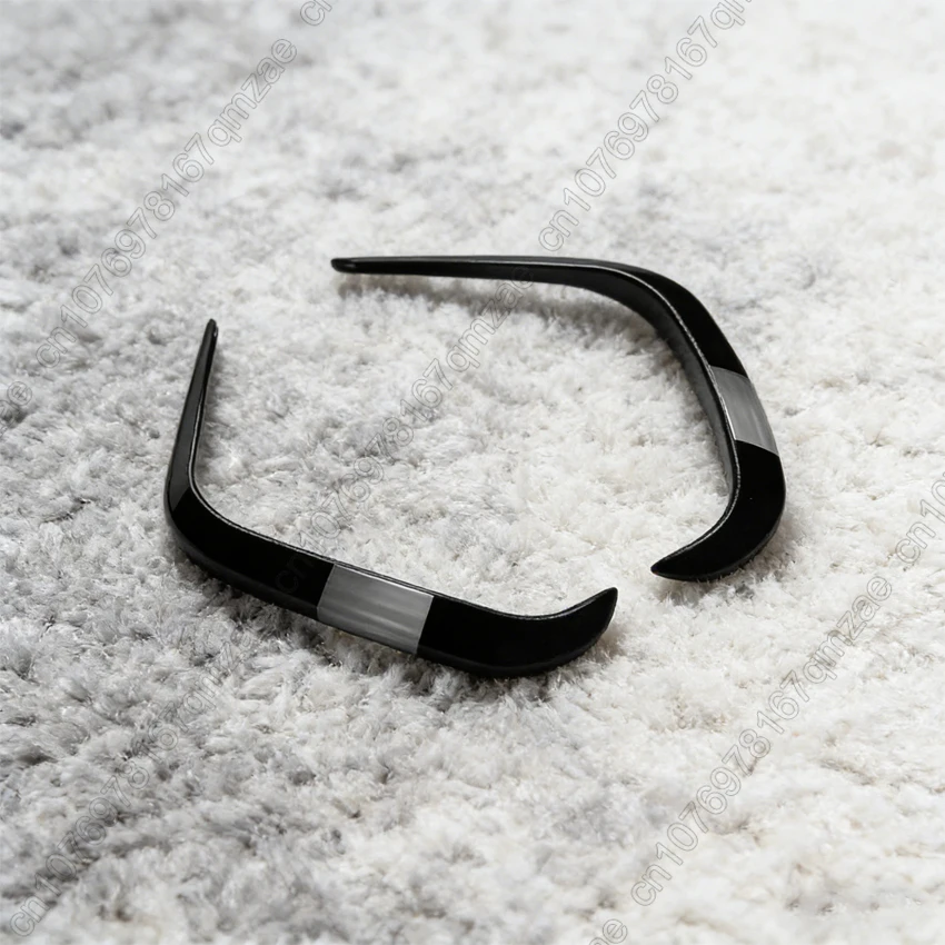 Car Front Bumper Spoiler Fog Lamp Grill Trim Wind KnifeFor VW Volkswagen Tiguan MK3 R-Line 2024-2025 2PCS Accessories Tuning view 5