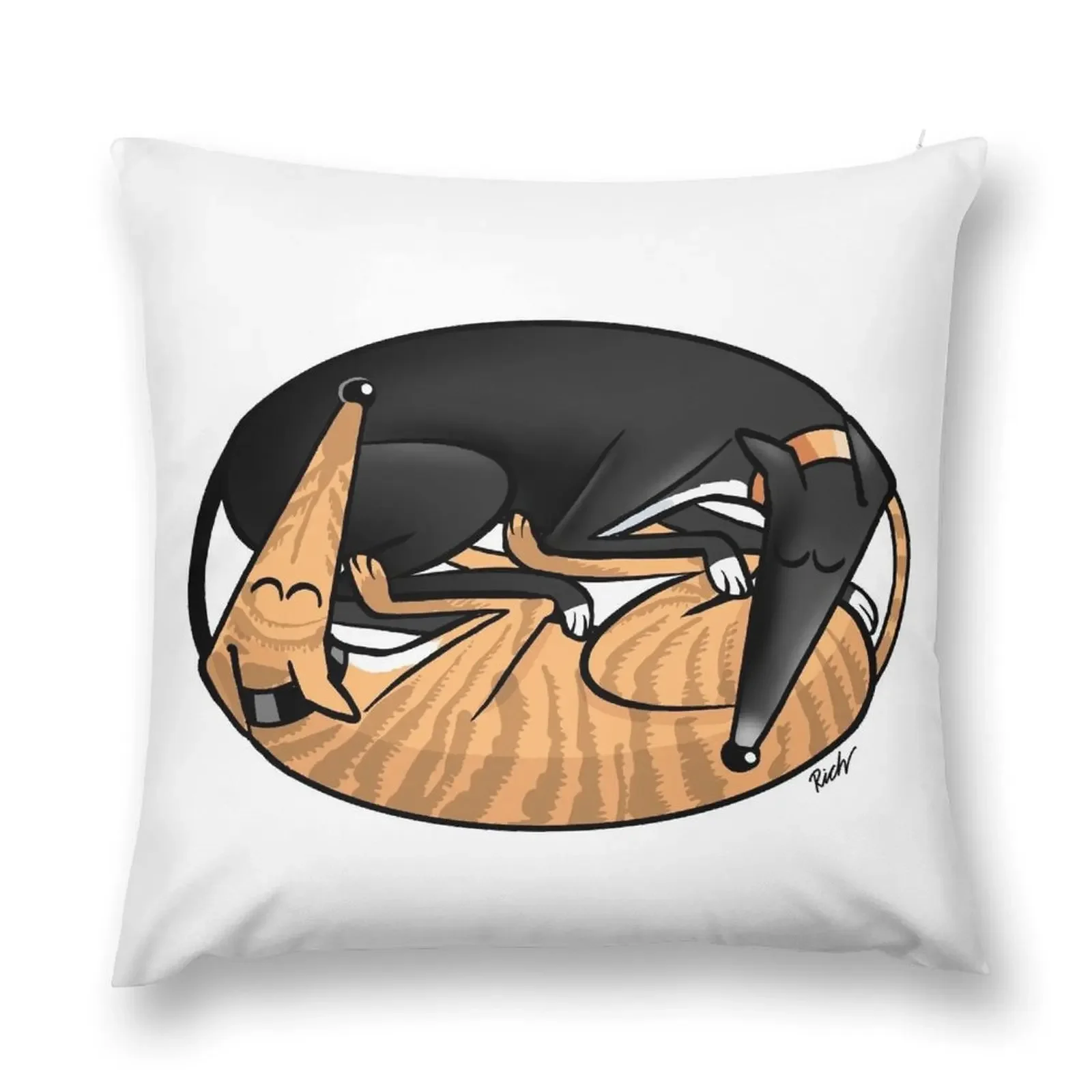 Yin Yang Hounds: A Redbubble exclusive design Throw Pillow christmas ornaments 2025 Pillow Case Christmas pillow