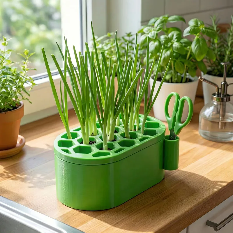 Scallion Regeneration Container 3D Printed New Style for Home Kitchen Vegetable Growing Hydroponics Garden Pots Pots for Plants