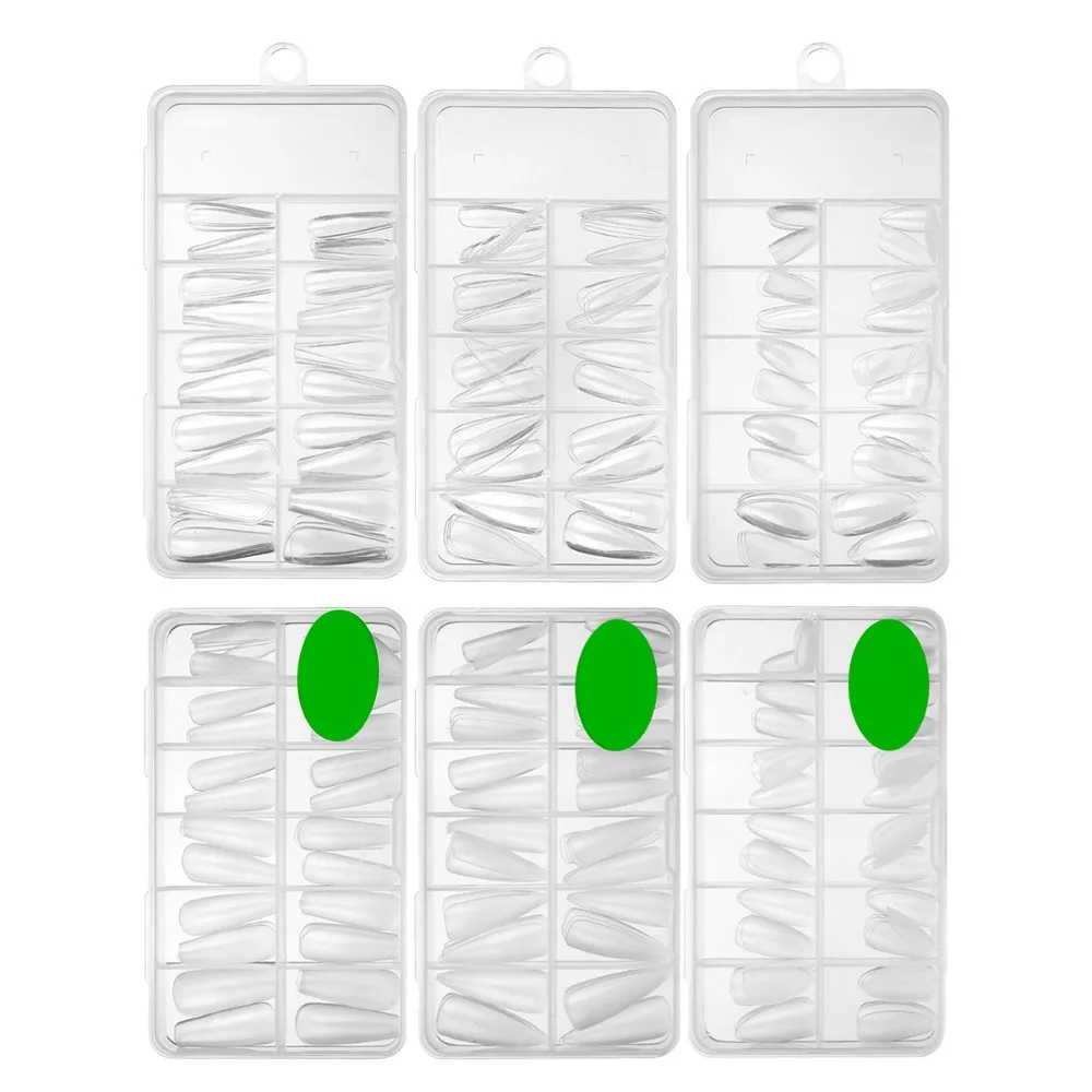 100/120Pcs/box Nail Art Press on Finger Extension Nail Art Accessories Full Cover Fake Nails Nails Coffin False Nails