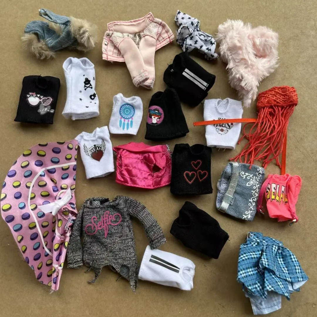 Monster Doll Dress Tshirt Skirt Socks Jacket 1 /6 Slim Dressing Parts Decors Compatible with Slim Doll Body