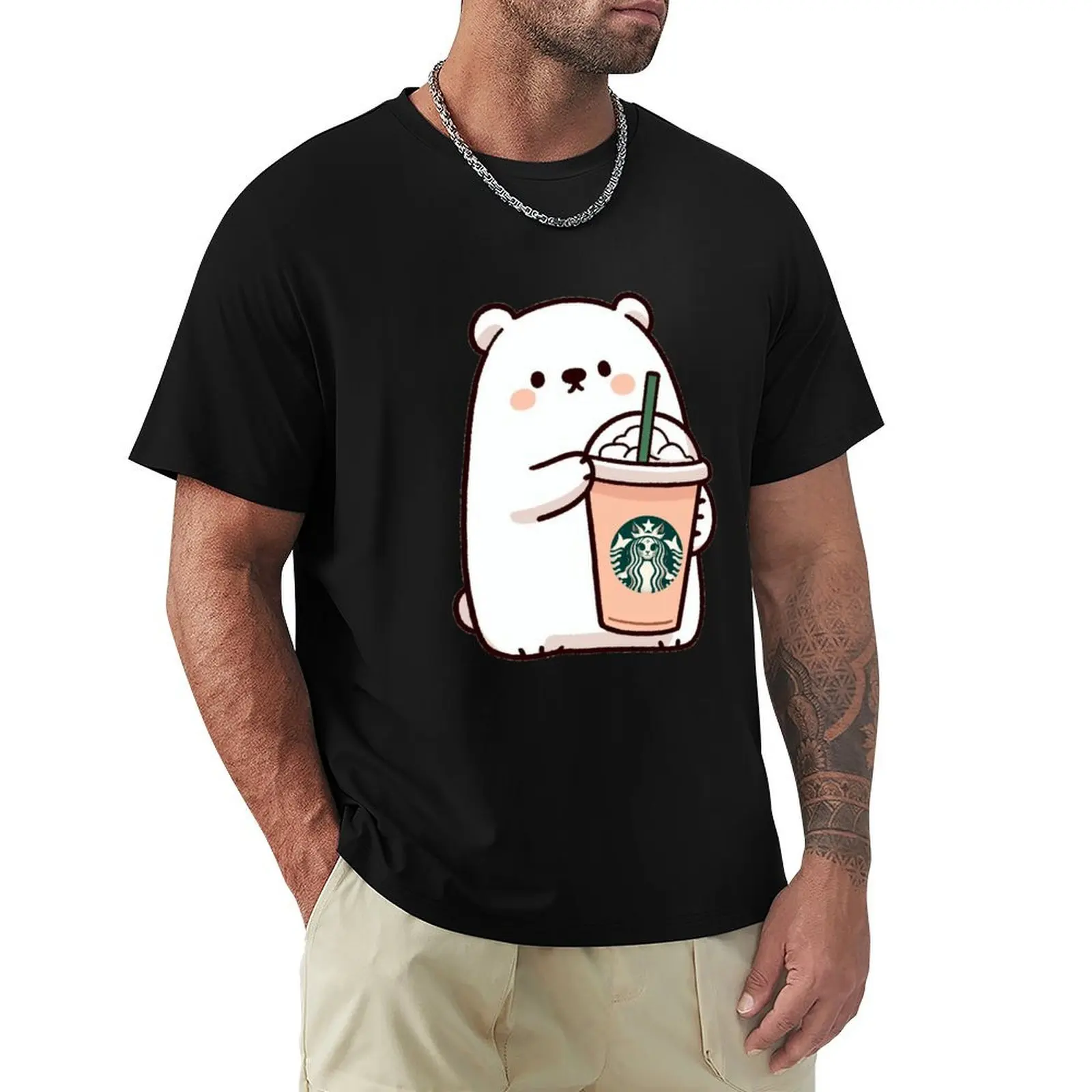 

Frappuccino Polar Bear T-Shirt Comfort Stretch Tee Shirt