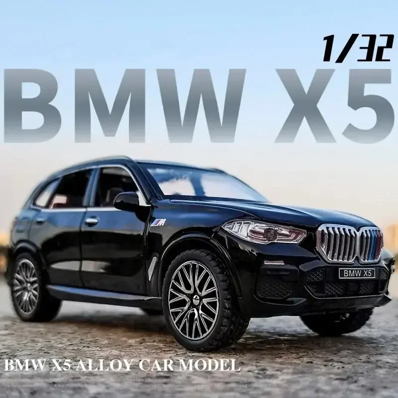 1:32 BMW X5 SUV Alloy Model Car Toy Diecasts Casting Pull Back Sound and Light Car Toys For Children Vehicle A31