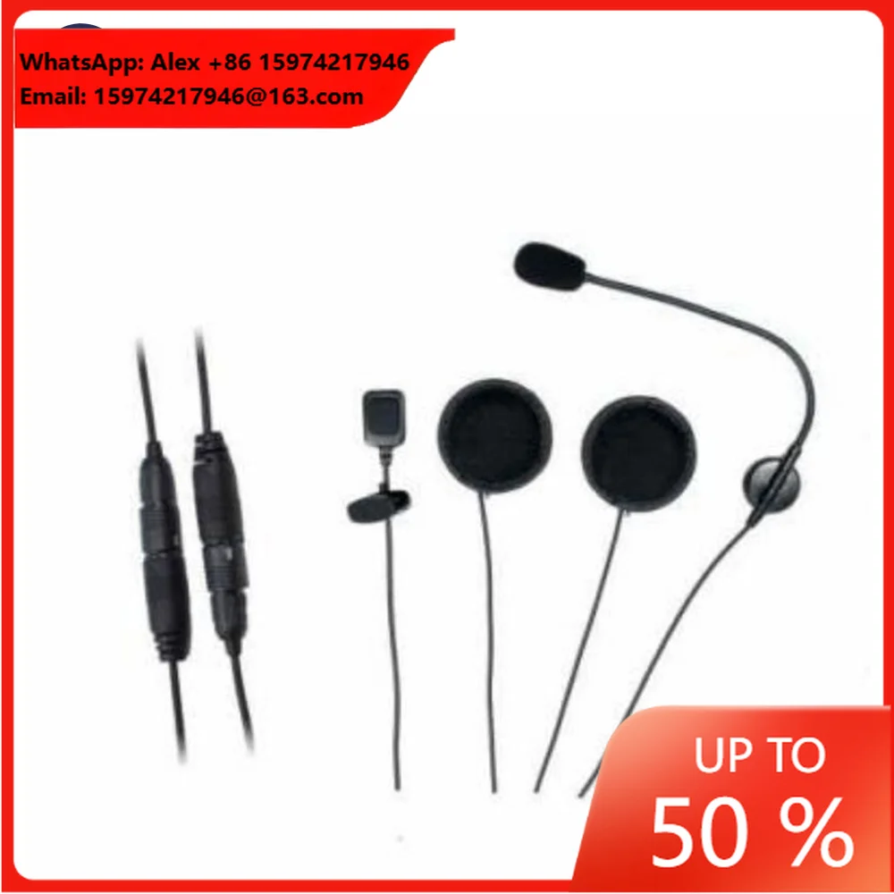 Power Time Excellent Two Way Radio Noise Cancelling Motorcycle Helmet Headset CE Certified For Racing/Sports Communication