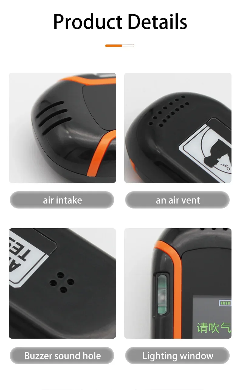 Aikesi Breathalyzer Professional Alcohol Tester  Digital LCD Display  High Quality Non-contact  Breath Tester  CE FCC ROHS