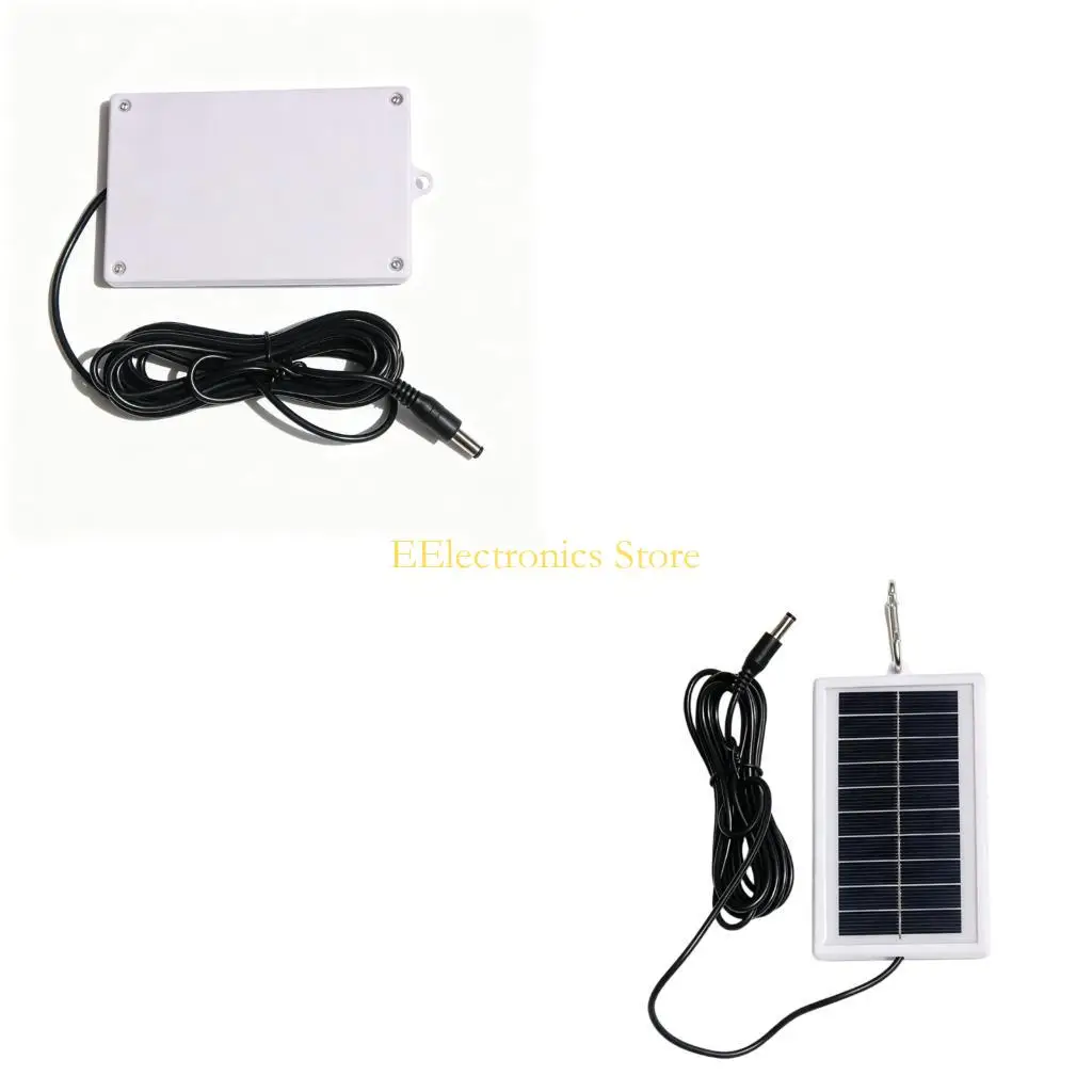 B03C Efficient 1W Solar Cell Module 5V Output 300cm Cable with Metal Hook Solar Battery Device for Tent Backpacking Charging