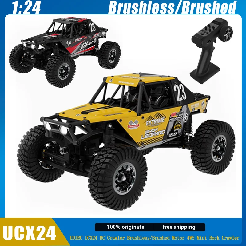 UDIRC UCX24 1:24 Rc Cars Mini Rc Drift Car Brushless Brushed Motor 4WS Rock Crawler RTR Birthday Toys Gifts Customized