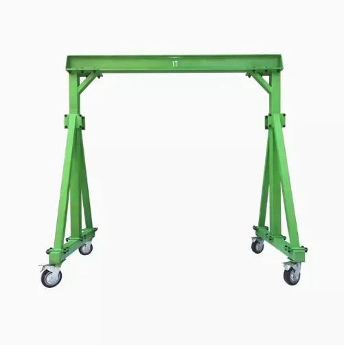 A mobile gantry crane 1T-5T with good quality and low price, equipped with an electric hoist or manual slider