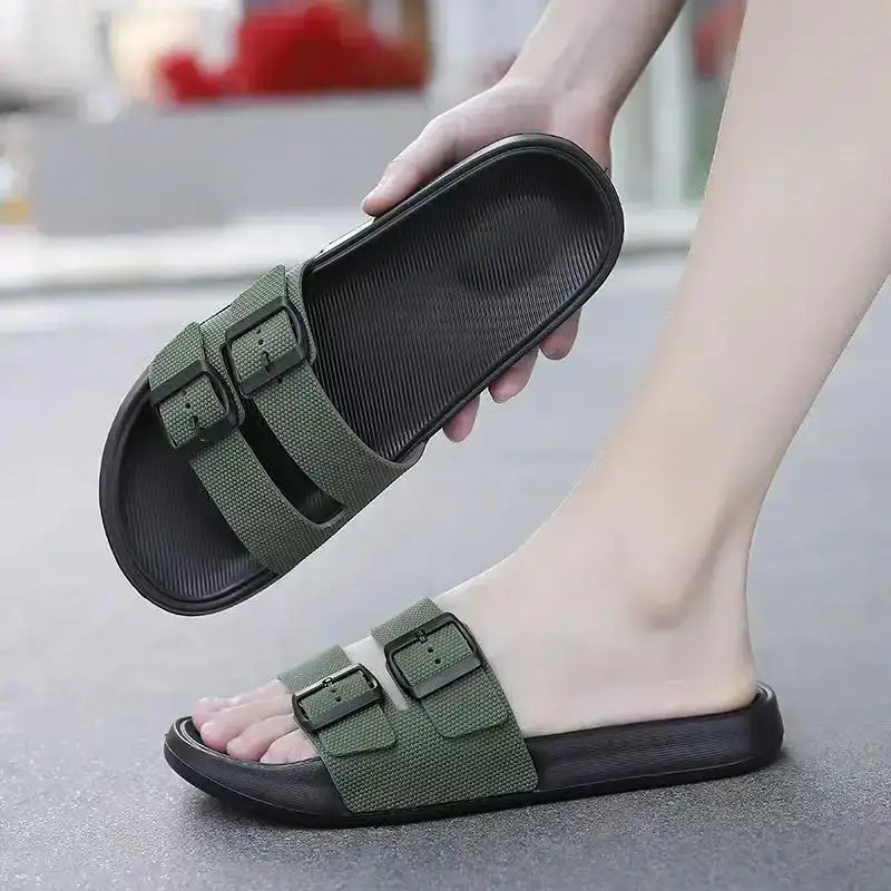 2026 Summer Men's Large Size Slippers Fashion Soft Sole Wear Resistant Non-slip Outdoor Personality Leisure Light Beach Sandals