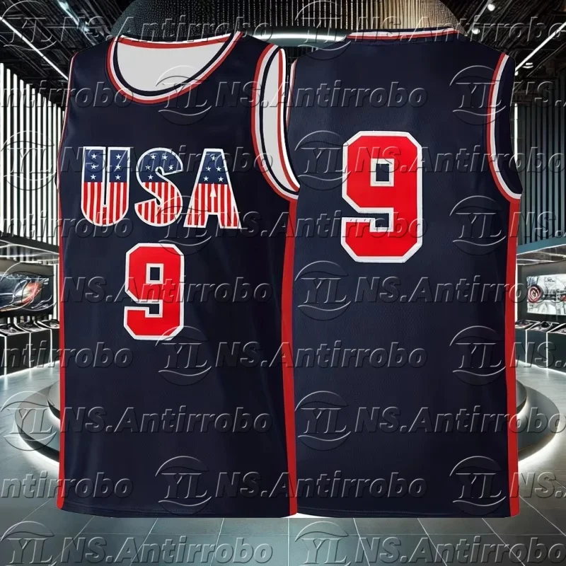 

2025 Summer Hot-selling New Products American No. 9 Basketball Vest Fans Basketball3D Jersey Special Basketball Training Clothes