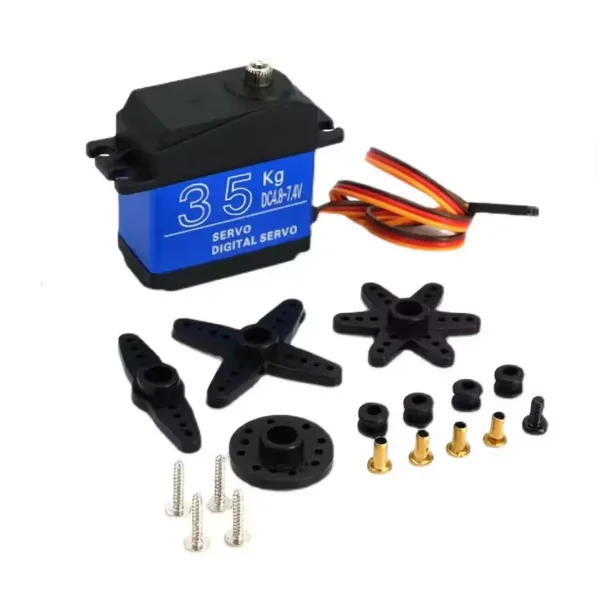 High torque metal gear digital servo 20KG 25KG 30KG 35KG robot arm module