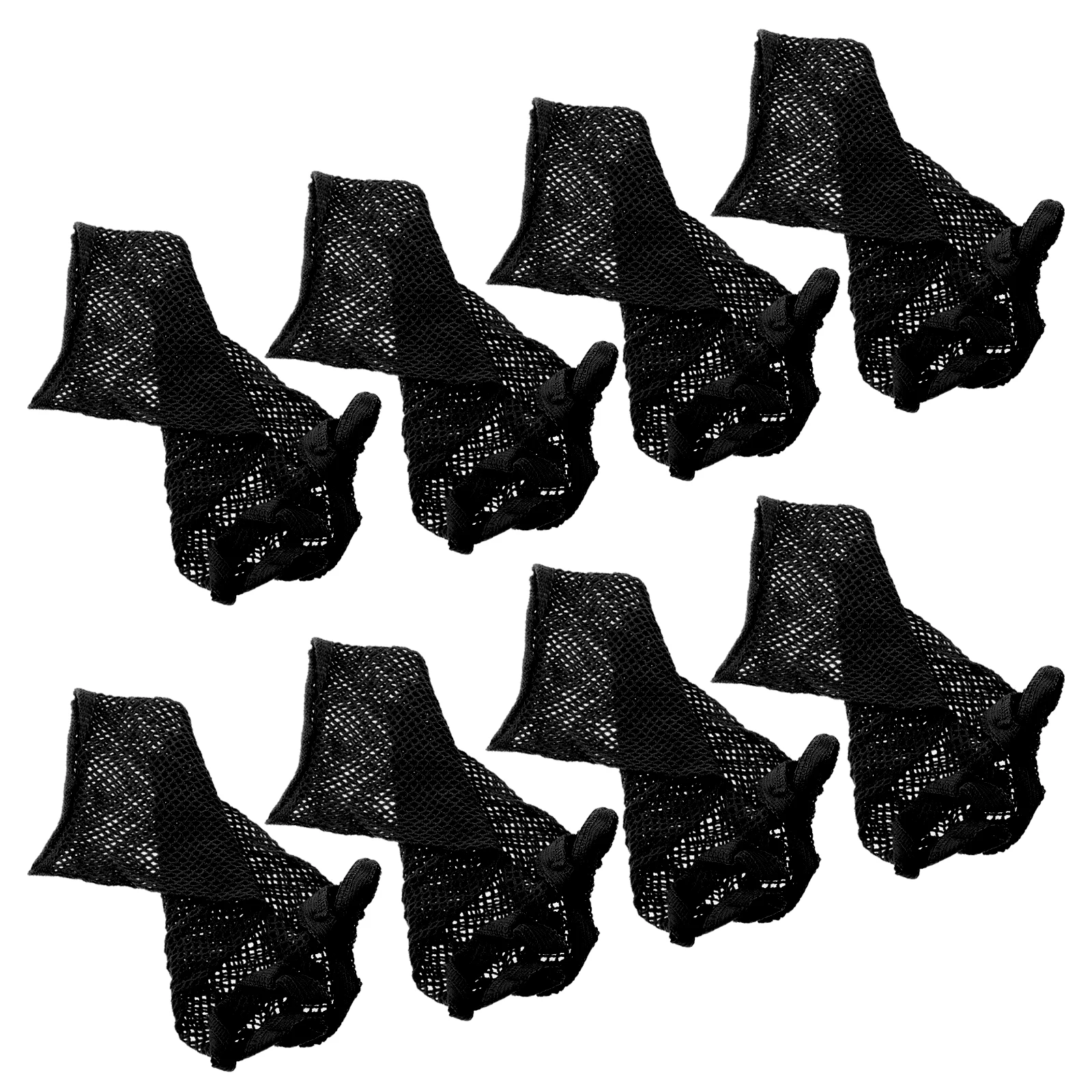 

8PCS Black Hair Wearing Caps Nets Elastic Mesh Caps for Wearing Durable Polyester Comfortable Long lasting Breathable
