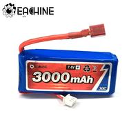 Eachine 7.4V 3000mah 30C Lipo Battery T Plug For 1/12 Eachine EAT04 Wltoys 12428 12423 Feiyue RC Car Parts