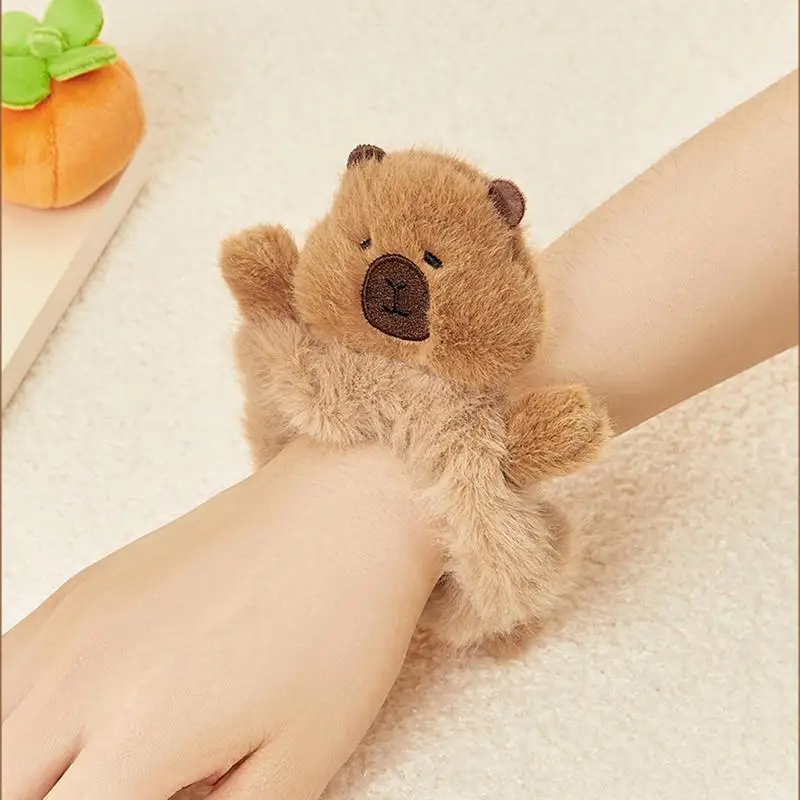 Capybara Hair Holder Adorable Capybara Hair Clip Plush Hair Ties Fuzzy Animal Hair Clips Plush Hair Clamps Plush Hair Claw