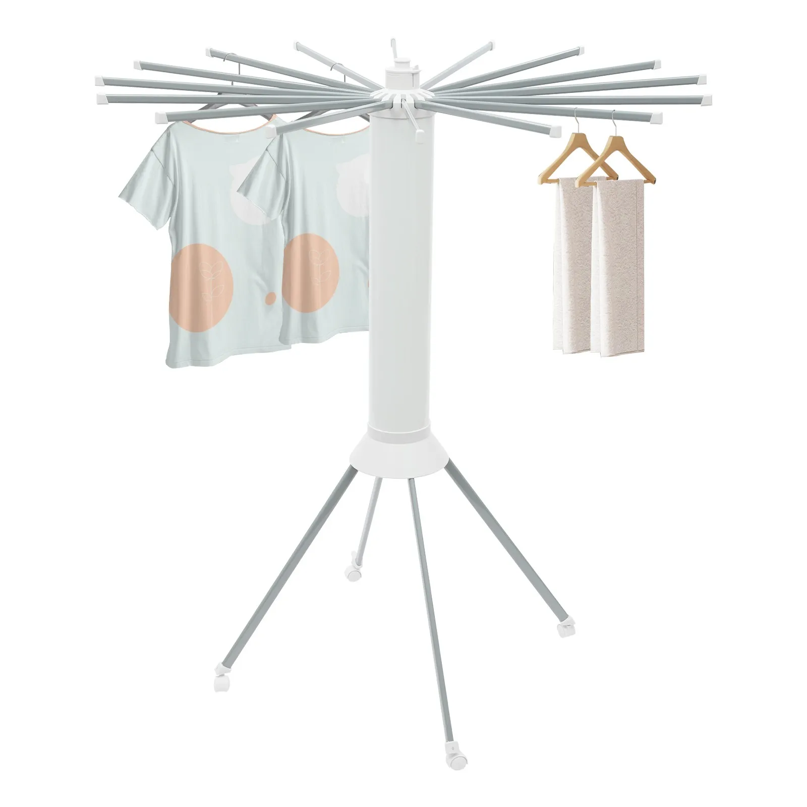 Clothes Drying Rack, Foldable Clothes Drying Rack, Four-Legged Clothes Drying Ra