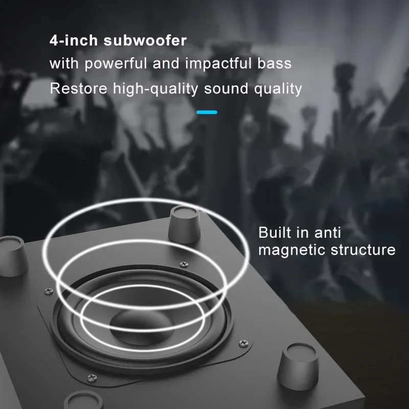 Home Theater Computer Multimedia Bluetooth Speaker Desktop Subwoofer For Notebook USB 3.5 mm Connection 3D Stereo Music Center