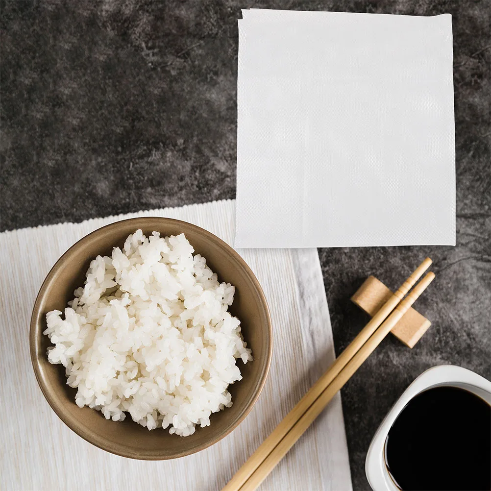 

Rice Cooking Net Large Breathable Cotton Nylon Reusable Steamer Basket Liners Non Stick Rice Cooker Mesh Liner for Steamed