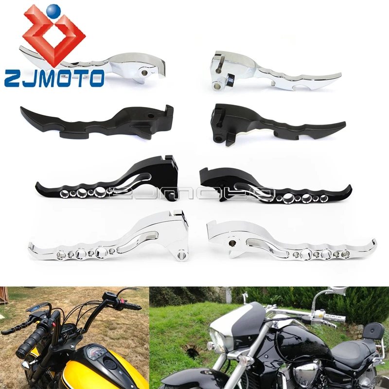 Cruiser Blade / Loophole / Exotic Brake Clutch Levers Kickstand Control Lever Kick Stand Holder For Suzuki Boulevard M109R 06-21