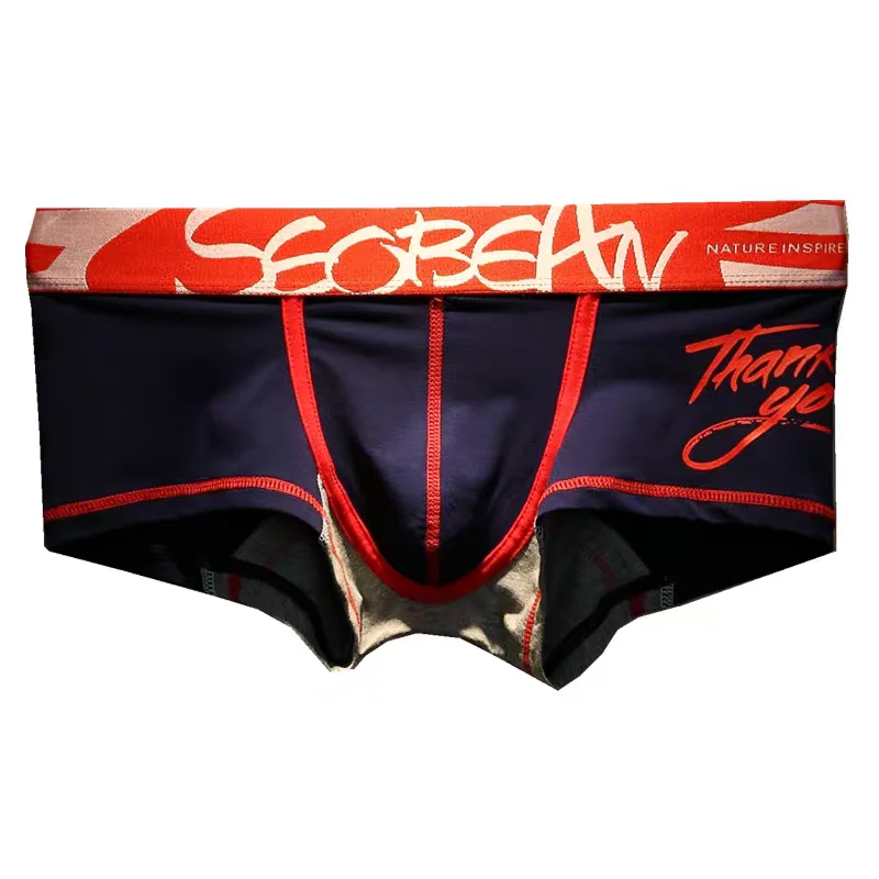 2026 original picture New seaside beach men's cotton men's boxers, fashionable low-rise men's boxers wholesale 80212