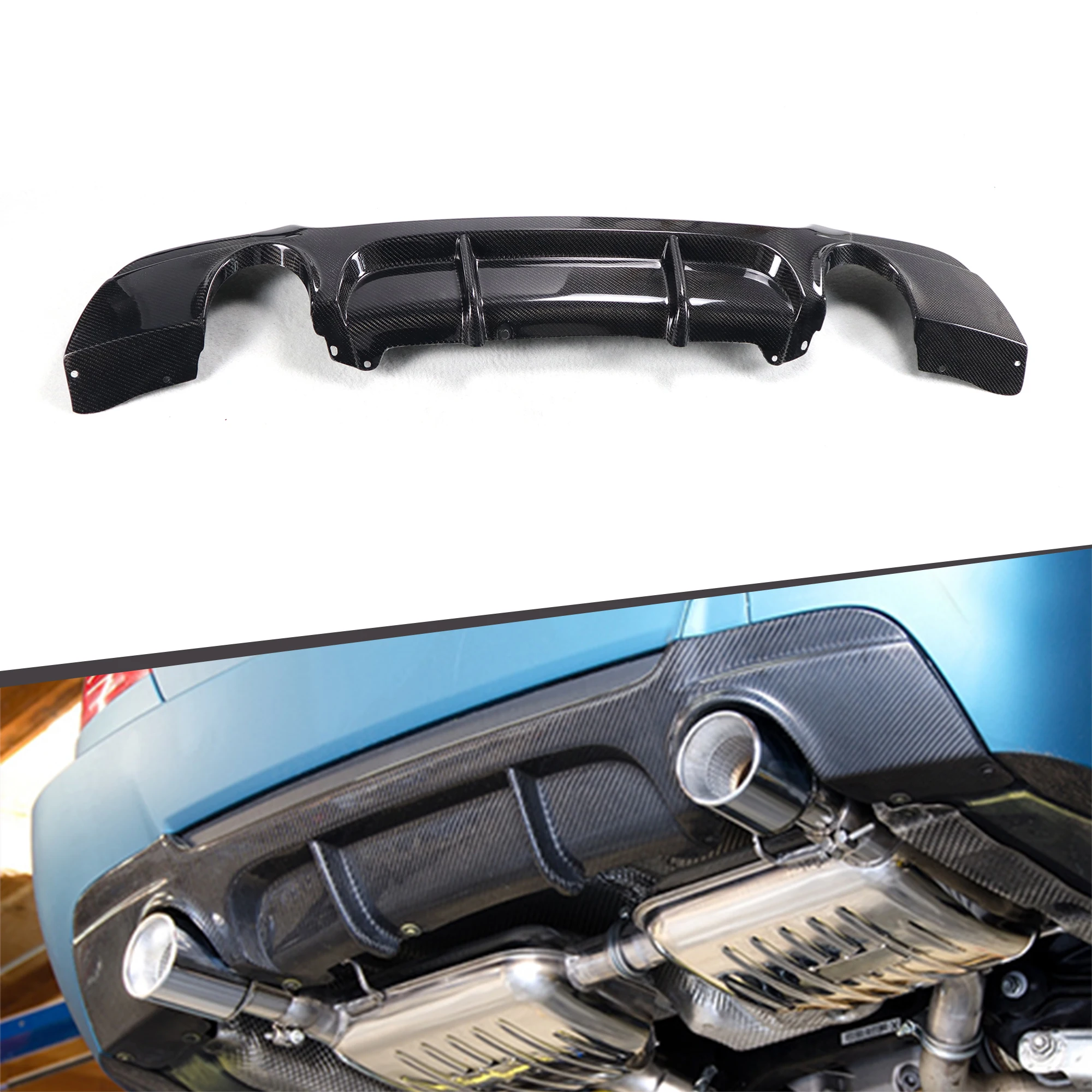 

Modification Hot Sales Carbon Fiber Body Kit MT Type Rear Diffuser-11 Fit for E92