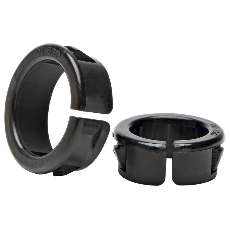 Plastic Protective Coil Buckle Type Plastic Hole Plug Cover Through-hole Wire Sheath Over Nylon Threading Sleeve With Card Slot